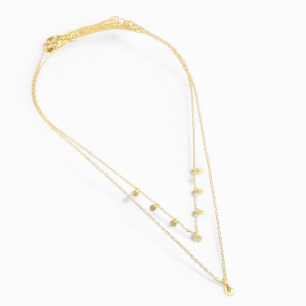 Madewell NWT Two-Pack Station &‎ Pendant Necklace Set - Picture 2 of 4